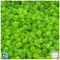 BeadTin Lime Roe Transparent 6mm Faceted Round Plastic Craft Beads (600pcs)